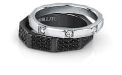 Morellato Brezčasni črni kristalni prstan Motown SALS84 (Obseg 59 mm)