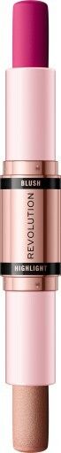 Makeup Revolution Rdečilo in osvetljevalec 2 v 1 (Blush & Highlight Stick) 8,6 g