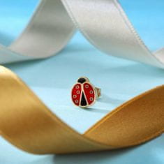 La Petite Story Čudovit pozlačen enojni uhan Ladybug LPS02AQM59