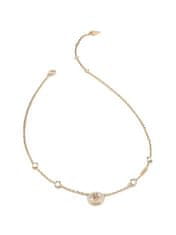 Guess Elegantna sanjajoča pozlačena ogrlica Guess JUBN03119JWYGWHT/U