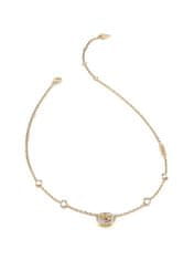 Guess Elegantna sanjajoča pozlačena ogrlica Guess JUBN03124JWYGT/U