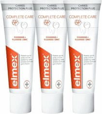Elmex Zobna pasta Caries Protection Plus Complete Care 3 x 75 ml
