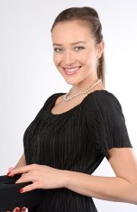 JwL Luxury Pearls Ogrlica s pravimi sivimi biseri JL0288