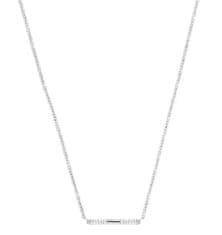 Silver Cat Minimalistična srebrna ogrlica s kubičnim cirkonijem SC510