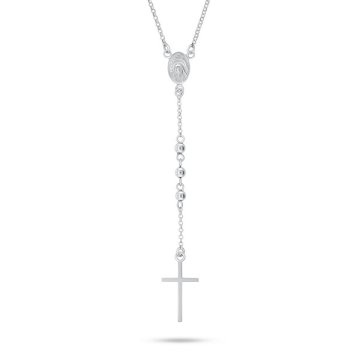Brilio Silver Originalna srebrna ogrlica Rosary NCL110W