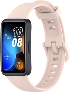 4wrist Silikonski pašček za Huawei Watch Band 8 - roza