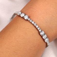 Morellato Bleščeča zapestnica s prozornimi kubičnimi cirkoni Scintille SAQF12