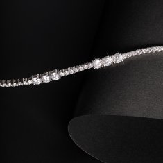 Morellato Bleščeča zapestnica s prozornimi kubičnimi cirkoni Scintille SAQF12