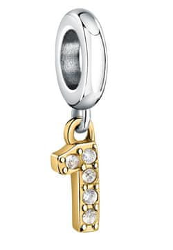 Morellato Jeklen dvobarvni obesek številka "1" Drops SCZ1302