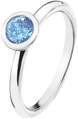 Hot Diamonds Srebrni prstan Emozioni Scintilla Blue Peace ER022 (Obseg 56 mm)
