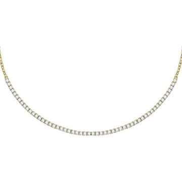 Morellato Razkošna pozlačena ogrlica s prozornimi cirkoni Scintille SAQF24