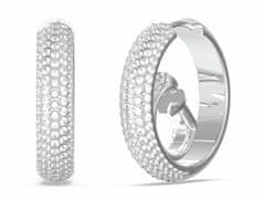 Guess Očarljivi krogi s cirkoni Crazy Earrings JUBE03299JWRHT/U