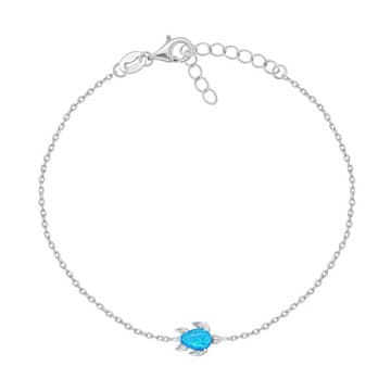 Brilio Silver Čudovita srebrna zapestnica želva BRC121WB