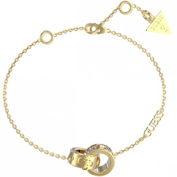 Guess Elegantna pozlačena zapestnica 4G Forever JUBB03282JWYG