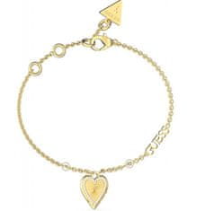 Guess Nežna pozlačena zapestnica Love Me Tender JUBB03242JWYG (Dimenzije 14,5 - 18,5 cm - S)