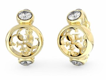 Guess Elegantni pozlačeni uhani Perfect Illusion JUBE03373JWYGT/U