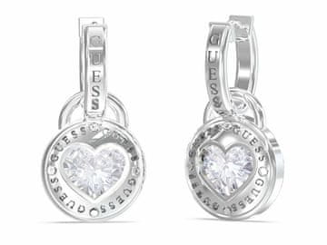 Guess Viseči uhani Decent 2v1 Rolling Hearts JUBE03351JWRHT/U