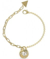 Guess Romantična pozlačena zapestnica Rolling Hearts JUBB03353JWYG (Dimenzije 14,5 - 18,5 cm - S)