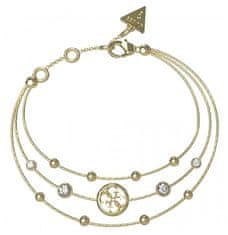 Guess Trojna zapestnica Perfect Illusion pozlačena JUBB03377JWYG (Dimenzije 14,5 - 18,5 cm - S)