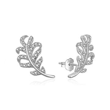 MOISS Bleščeči dolgi uhani s kubičnim cirkonijem E0003043