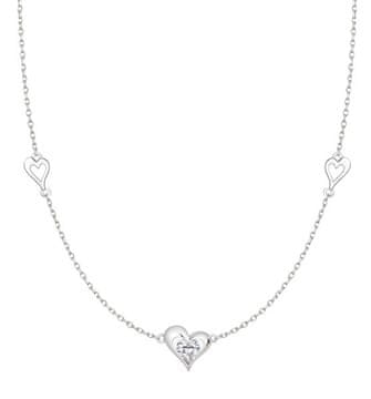 Preciosa Romantična srebrna čistilna ogrlica s kubičnim cirkonijem Preciosa 5386 00