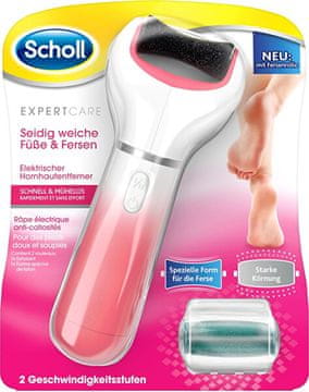 Scholl Električna brusilka za stopala Velvet Smooth in extra vrtljiva glava z diamantnimi kristali