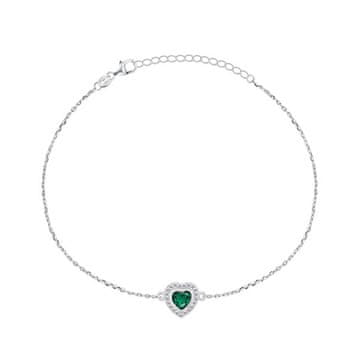 Brilio Silver Romantična srebrna zapestnica s cirkoni BR23WG