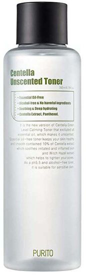 Pomirjujoč tonik brez vonja Purito Centella (Toner) 200 ml