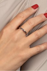Brilio Silver Minimalističen srebrn odprt prstan RI084Y