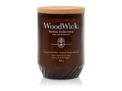 Woodwick Dišeča sveča ReNew velik kozarec Tomato Leaf & Basil 368 g