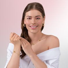 Liu.Jo Čudovita pozlačena ogrlica z modnimi logotipi LJ2081