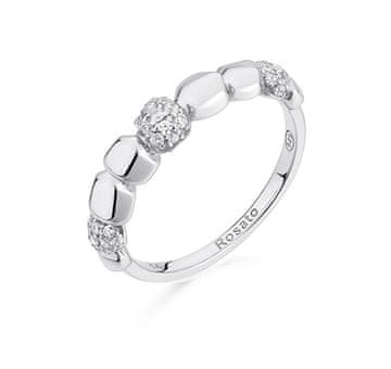 Rosato Originalen srebrn prstan s cirkoni Into the blue RZIB34