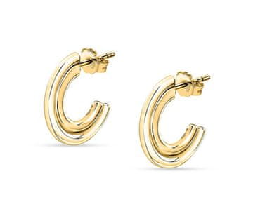 Morellato Spodobna kapsula pozlačenih obročastih uhanov znamke Aurora SANB02