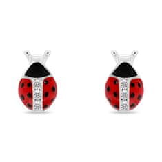 Brilio Silver Spodobni srebrni uhani pikapolonica EA951W