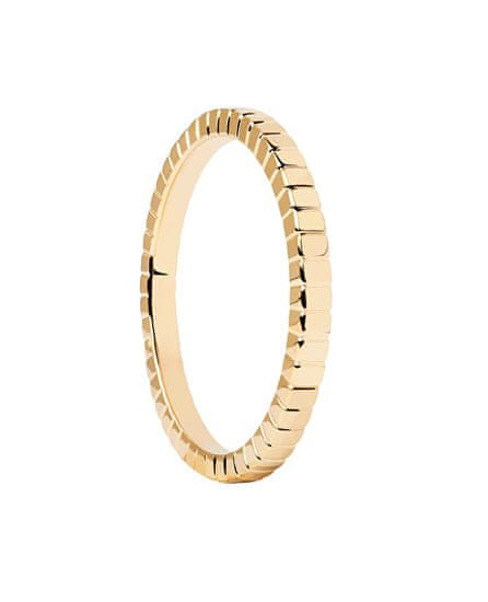 PDPAOLA Minimalističen pozlačen prstan Lea Essentials AN01-811