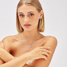 Brosway Srebrni viseči enojni uhani Fancy Infinite White FIW27