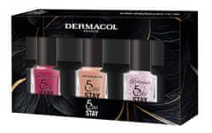 Dermacol Set lakov za nohte 5 Days Stay 3 x 11 ml