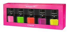 Dermacol 2023 Set neonskih lakov za nohte