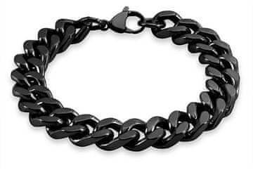 Troli Masivna črna zapestnica Pancer