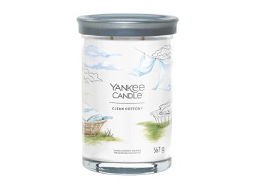 Yankee Candle Aroma sveča Signature tumbler velika Clean Cotton 567 g