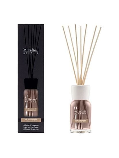 Millefiori Milano Aroma difuzor Natura l Svila & rižev prah 100 ml