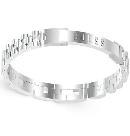 Guess Brezčasna jeklena zapestnica Empire za moške JUMB03202JWSTT/U