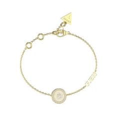 Guess Love Guess JUBB04082JWYGWHS pozlačena zapestnica iz kubičnega cirkonija
