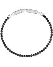 Guess Moška jeklena zapestnica s cirkoni Eternity JUMB03237JWSTBKT/U