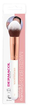 Dermacol Kozmetični čopič za puder in konture s etuijem Rose Gold D53