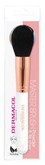 Dermacol Kozmetični čopič za puder in rdečilo z etuijem Rose Gold D56