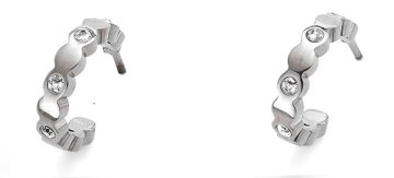 Oliver Weber Drobni jekleni prstani iz kubičnega cirkonija Suadela Crystal Blossoms 23089