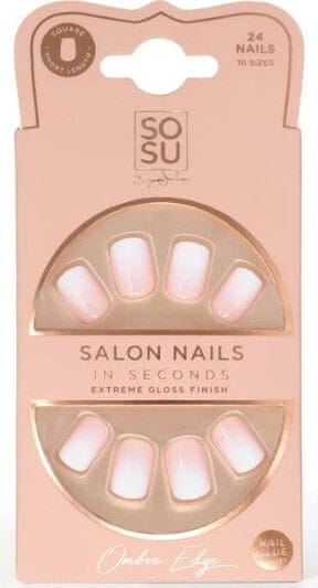 Umetni nohti Ombre Edge (Salon Nails) 24 kos