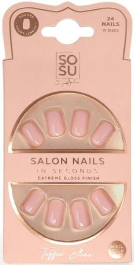 Umetni nohti Toffee Bliss (Salon Nails) 24 kos
