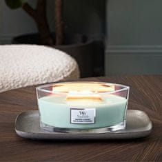 Woodwick Dišeča sveča čoln Sagewood & Seagrass 453,6 g